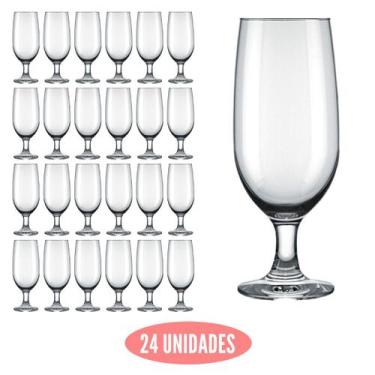 Imagem de Conjunto 24 Taças De Vidro Floripa 300ml  Luxo Chopp Agua - Artcozinha