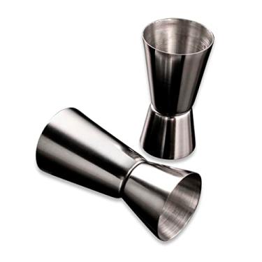 Imagem de Dosador Jigger Inox Bebidas Duplo 25ml 50ml Medidor Drink Gin