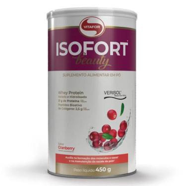Imagem de Isofort Beauty (Whey Protein E Colágeno Verisol) Cranberry 450G - Vita