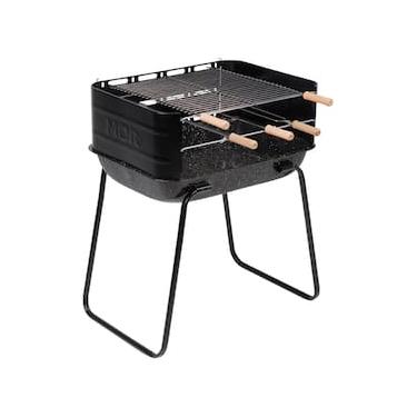Imagem de Churrasqueira Mor Arizona em Aço Esmaltado com Grelha e 3 Espetos - Preta