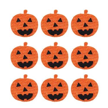 Imagem de Amosfun 12 peças adesivos de abóbora para decoração de confetes de mesa de festa de Halloween