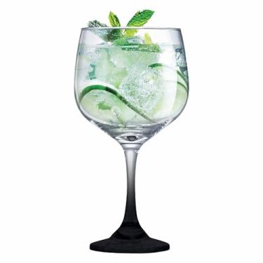 Imagem de Ruvolo, Taça de Gin de Vidro para Gin e Drinks Cor Preta 690ml