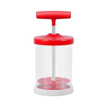 Imagem de Generic Fabricante de chicote de creme misturador universal com aperto de silicone antiderrapante portátil diy dispensador de creme chantilly, Vermelho