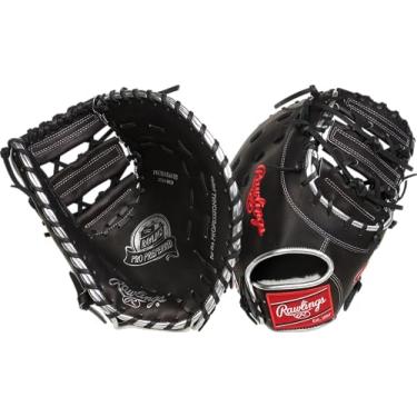 Imagem de Rawlings | Luva de primeira base de beisebol PRO Preferred | Padrão Anthony Rizzo | Arremesso para a mão esquerda | 32,3 cm - Web de barra horizontal | Preto