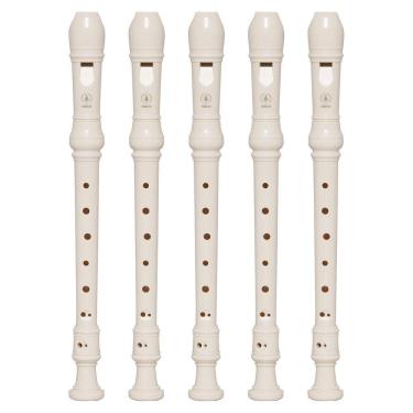 Imagem de Kit 5 Flautas Doce Soprano Barroca Em C YRS-24B Yamaha
