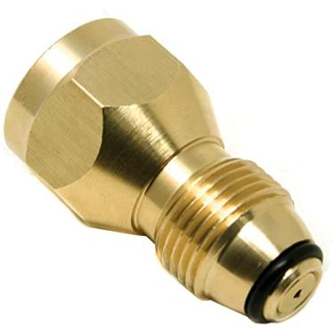 Imagem de Adaptador de recarga de tanque de propano de 500 g para cilindro de propano de aço, adaptador de válvula LP FengJIN para transferir adaptador de tanque de gás propano, acessórios de válvula 100% latão