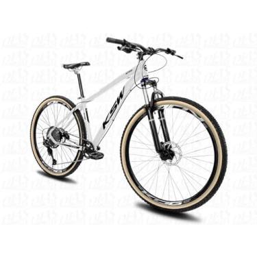 Imagem de Bicicleta Aro 29 em Aluminio KSW XLT 100 com 12 Velocidades com Câmbio Traseiro Shimano Deore M6100 e Freio a Disco Hidráulico,21,Branco Preto