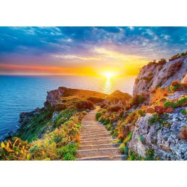 Imagem de HUADADA Quebra-cabeças para adultos 1000 Peças, Milazzo, Pôster em tamanho real, Encaixe perfeito, Letra no verso, Decoração para o lar, Brinquedo para homens, mulheres e idosos (70x 50 cm)