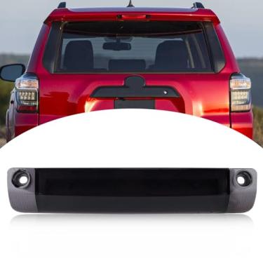 Imagem de BINQIGOO Conjunto de terceira luz de freio com lente fumê de 9 LEDs, compatível com Toyota 4Runner Highlander Prius Sienna, etc., 3ª lâmpada de freio de LED, montagem alta no teto central traseiro com