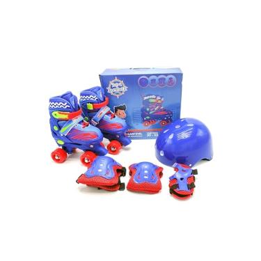 Imagem de Patins Quad Kit Azul - com Kit de Proteção