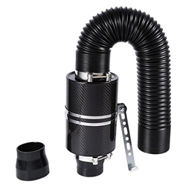 Imagem de Luzhengyang Kit de atualização universal do sistema de indução de admissão de ar frio fechado de fibra de carbono - reduz os depósitos de carbono do motor, estende a vida útil do motor - tubo de