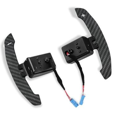 Imagem de QYMOPAY Extensões de pá de fibra de carbono para BMW M2 M3 M4 G02 G08 G80 G82 G83 G87 G30 G38 F15 F16 F20 F21 F22 F23 F30 F31 F32 F33 F36 Raquete magnética para volante Câmbios para Toyota A90 Supra