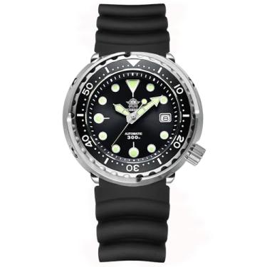 Imagem de ADDIESDIVE Relógios masculinos grandes de mergulho de 44,5 mm, relógio de pulso automático NH35a Diver 300 M luminoso safira cristal relógio My-H5
