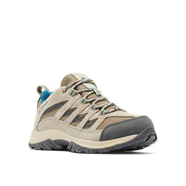 Imagem de Columbia Tênis de caminhada feminino Crestwood, Pebble/Lagoon, 7 Wide