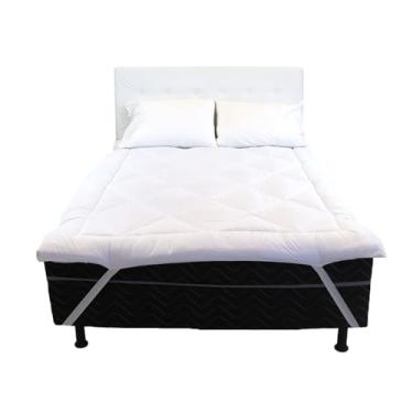 Imagem de Pillow Top Queen Espuma Percal 400 Fios Protetor de Colchão