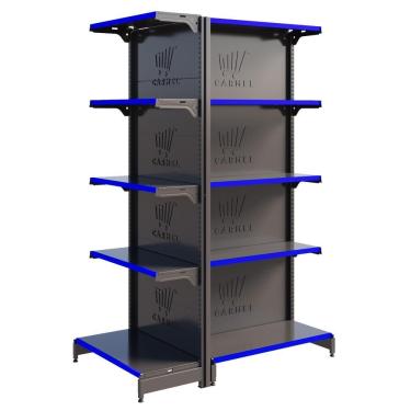 Imagem de Gôndola Fit Centro 1 Ponta E 1 Inicial 2,02m Expositro De Mercado Amapá