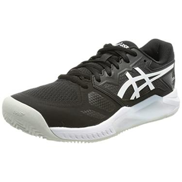 Imagem de ASICS Tênis masculino Gel-Challenger 13 Clay, Preto, branco, 13 UK