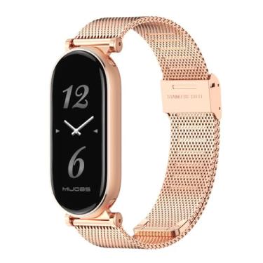 Imagem de MIJOBS Pulseira de substituição respirável para Xiaomi Mi Band 10/9/8 para Mi Fit Band 9 SmartWatch para mulheres e homens