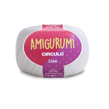 Imagem de Fio Amigurumi Branco 8001 Círculo 125g 254m - Unidade