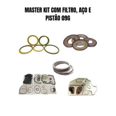 Imagem de Master kit com filtro, aço e pistão do câmbio automático 09g - TRANSNA
