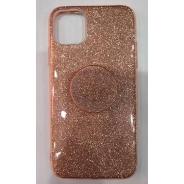 Imagem de Capa Capinha iphone 11 tela 6.1 Glitter Brilhante - sem, Rose Red