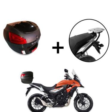 Imagem de Baú Bauleto 29 Litros  + Suporte baú Superior CB 500x 2013+ - AWA, Pre