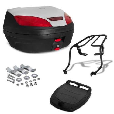 Imagem de Baú Bauleto 52 Litros Com Bagageiro Moto Xtz 125 2003 Até 2016 Pro Tor
