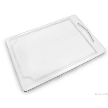Imagem de Tábua Multiuso Polipropileno Branca Para Carne 42 X 29 Cm - KEHOME