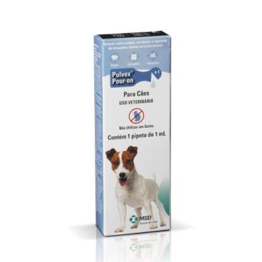 Imagem de Antipulgas e Carrapatos Pulvex Pour-On para Cães MSD 1ml