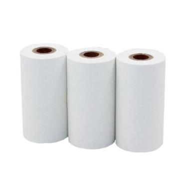 Imagem de Kit 3 Rolo Papel Impressão 19x7x4 Utilizado Impressora Bfd-60 Pr-100/2