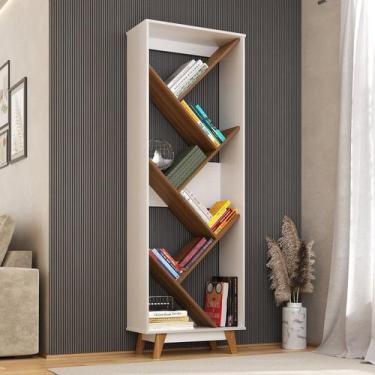 Imagem de Estante Multiuso para Livros 6 Prateleiras Helena - Espresso Móveis