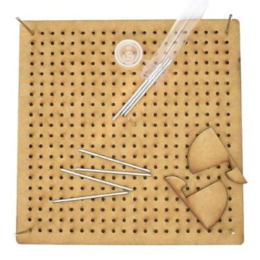 Imagem de Placa de Blocagem para Crochê e Tricô com Pinos 24 x 24cm - Decorart