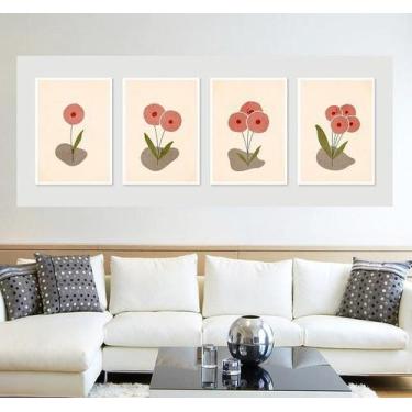 Imagem de Adesivo Decorativo Papel De Parede Desenhos Flores - Gaudesivos