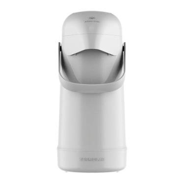 Imagem de Garrafa Térmica 500ml Pressão Branca Magic Pump Termolar, Branco, 500m