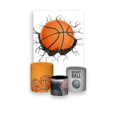 Imagem de Painel De Festa Vertical 1,50 x 2,20 + Trio De Capas Cilindro - Bola d
