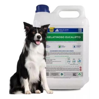 Imagem de Detergente Gelatinoso Eucalipto Limpa Canil Tira Cheiro Urina Caes Gat