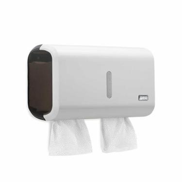 Imagem de Dispenser Papel Higiênico Cai Cai ou Toalheiro Papel Toalha Black Whit