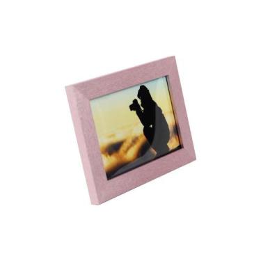 Imagem de Porta Retrato de Madeira Rosa Bebe 10x15 Tudoprafoto