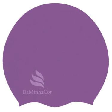 Imagem de Touca De Natação Afro M Daminhacor, Roxo