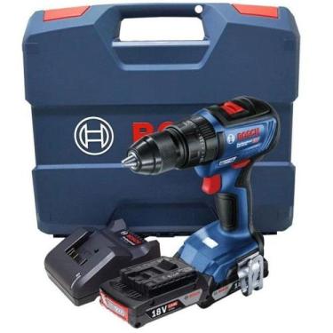 Imagem de Furadeira Parafusadeira de Impacto a Bateria 1/2" 18V 50Nm Bosch GSB 1