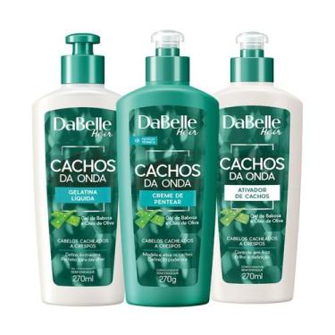 Imagem de Kit Dabelle Hair Cachos da Onda Creme + Ativador + Gelatina Líquida 27