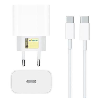 Imagem de Carregador Tipo C 25w Fonte Cabo Usb-c  Ios Turbo Carregamento Rápido 