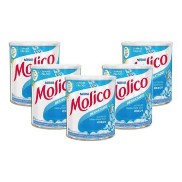 Imagem de Leite Em Pó Molico Desnatado Nestlé Kit 5