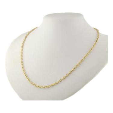 Imagem de Corrente Masculina De Ouro 18k 750 50 Cm Cordão Cadeado 4.1 - JOIE JOI