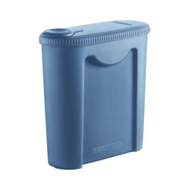 Imagem de Porta Ração Azul 2,35L Pet Sanremo