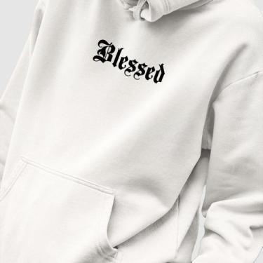 Imagem de Blusa Moletom Genuine Grit Masculino Estampado Algodão 30.1 Blessed, B