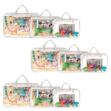 Imagem de Organizador de Brinquedos - SUPER TABULEIRO 3 KITS BRANCO - Momis Peti