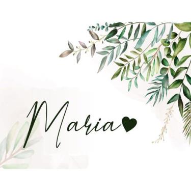 Imagem de Necessaire Tecido Personalizada com Nome Impermeável Bolsa Feminina Pr