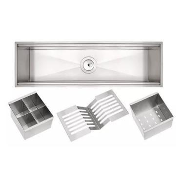 Imagem de Kit Canal organizador calha úmida 60cm Tramontina