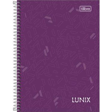 Imagem de Caderno 1/4 Lunix 80 Folhas Espiral - Tilibra, Lilás